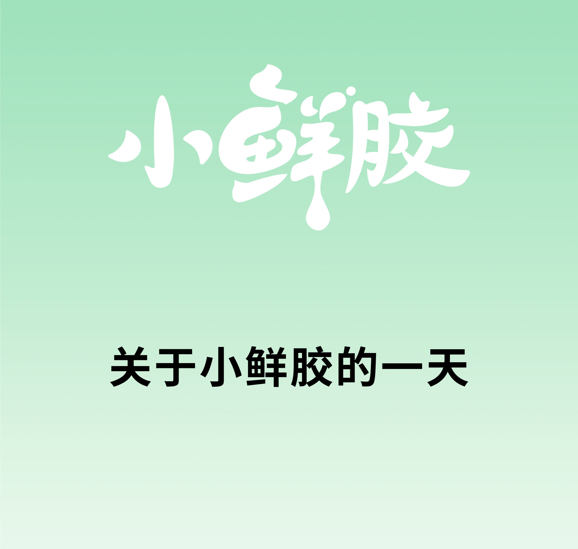 欢迎和小鲜胶一起，每天睡好觉！